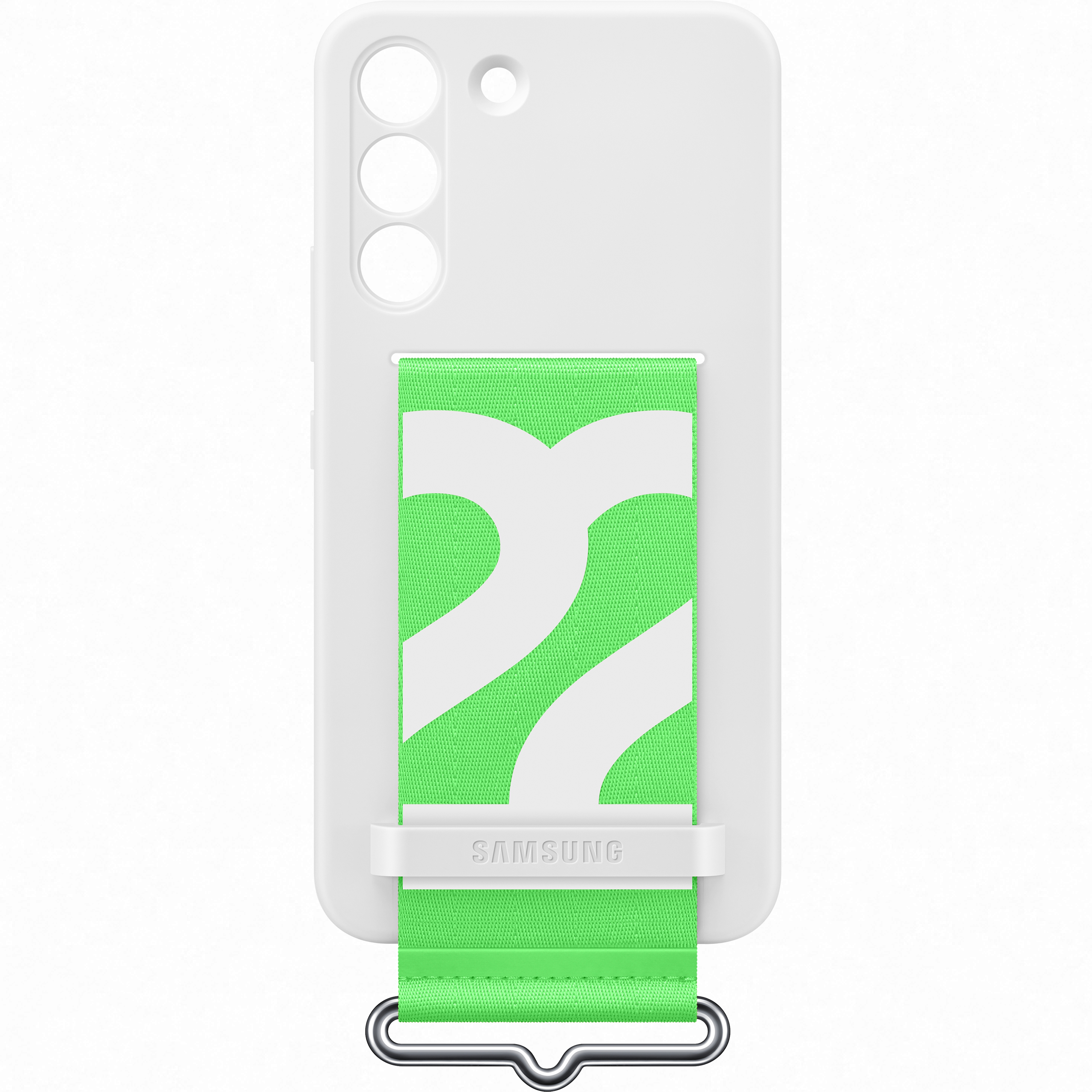 Silicone Cover with Strap for Samsung Galaxy S22 5G EF-GS901TWEGWW White (EU Blister)