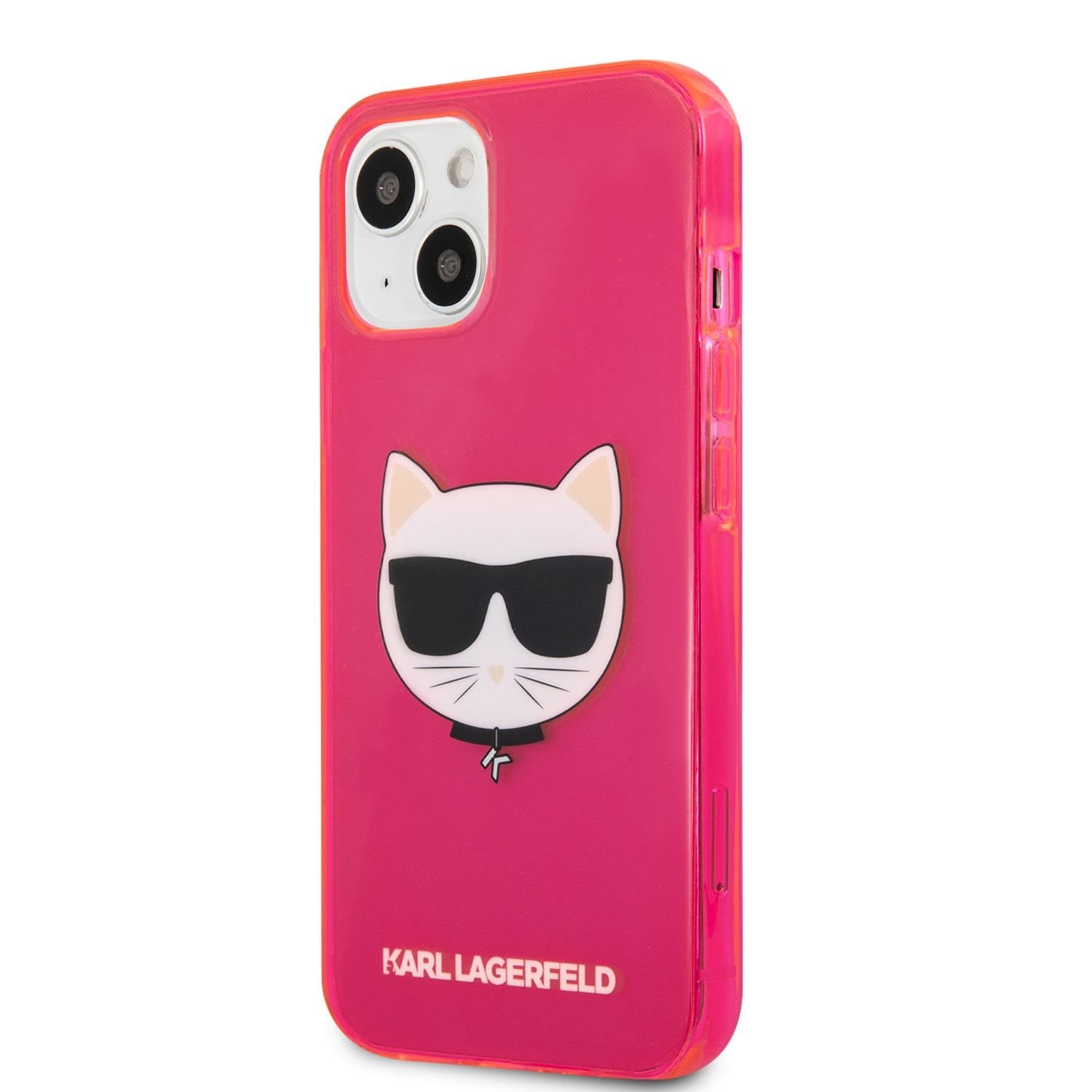 TPU Cover Karl Lagerfeld Choupette Head for Apple iPhone 13 mini Fluo Pink KLHCP13SCHTRP (EU Blister)
