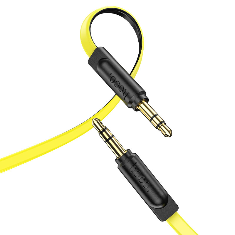 aux-audio-cable-hoco-upa16-3.5mm-to-3.5mm-yellow--28eu-blister-29
