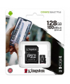 Memory Card MicroSDXC Kingston Canvas Select Plus Android A1, with adapter, 128Gb, Clasa 10 - UHS-1 U1, SDCS2/128GB (EU Blister)