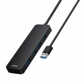 USB-A Hub Baseus UltraJoy Lite, 4 x USB-A 3.0, 0.5m, Black B0005280B111-02 