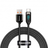 USB-A to USB-C Cable Baseus Display, 66W, 6A, 1m, Black CASX020001 