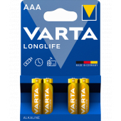Alkaline Batteries Varta Longlife Power, AAA / LR3, 1.5V, 4-Pack