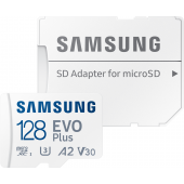 Memory Card MicroSDHC Samsung Evo Plus with adapter, 128Gb, Class 10 / UHS-1 U3 MB-MC128KA/EU 