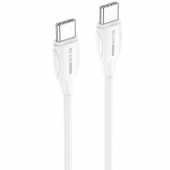 USB Type-C to USB Type-C Cable, BLUE Power B1BX19, 1m, PD White (EU Blister)