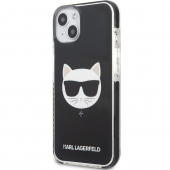 TPU Karl Lagerfeld for Apple iPhone 13 TPE Choupette Head Black KLHCP13MTPECK (EU Blister)
