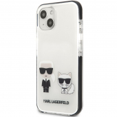 TPU Cover Karl Lagerfeld for Apple iPhone 13 TPE Karl and Choupette White KLHCP13MTPEKCW (EU Blister)