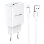 Wall Charger BLUE Power BLBA52A Gamble, 10.5W With Lightning Cable White (EU Blister)