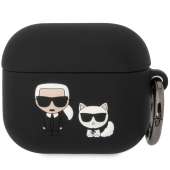 Cover Karl Lagerfeld and Choupette for Apple AirPods 3 Black KLACA3SILKCK (EU Blister)
