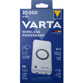 Wireless Powerbank Varta 20000mAh 18W QC White (EU Blister)