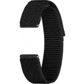 Fabric Strap for Samsung Galaxy Watch6 / Classic / Watch5 / Pro / Watch4 Series, 20mm, M/L, Wide, Black ET-SVR94LBEGEU