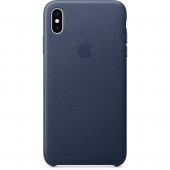 Leather Case For Apple iPhone XS Max, Midnight Blue MRWU2ZM/A