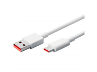 USB-A to USB-C Charging Cable Xiaomi, 65W, 6A, 1m, White 