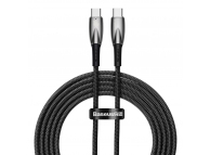 USB-C to USB-C Cable Baseus Glimmer Series, 100W, 5A, 2m, Black CAJY000503 