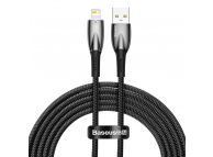 USB-A to Lightning Cable Baseus Glimmer Series, 20W, 2.4A, 2m, Black 