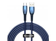 USB-A to USB-C Cable Baseus Glimmer Series, 100W, 5A, 2m, Blue CADH000503 