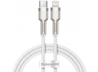 USB-C to Lightning Cable Baseus Cafule Metal Series, 20W, 2.4A, 1m, White CATLJK-A02