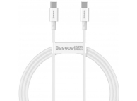 USB-C to USB-C Cable Baseus Superior Series, 100W, 5A, 1m, White CATYS-B02 