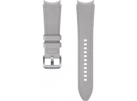 Hybrid Leather Band (20mm, M/L) for Samsung Galaxy Watch4  / Samsung Galaxy Watch4 Classic ET-SHR89LSEGEU Silver (EU Blister)