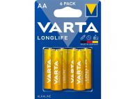 Alkaline Batteries Varta Longlife, AA / LR6, 1.5V, 6-Pack