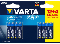 Baterie Varta Longlife Power Batteries 4903, AAA/ LR03 / 1.5V, Set 16 pcs, Alkaline (EU Blister)