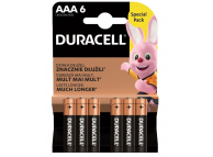 Duracell BASIC Duralock Batteries MN 2400, AAA / LR03 / 1.5V, Set 6 pcs, Alkaline (EU Blister)