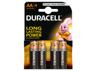 Duracell BASIC Duralock Batteries MN 1500, AA / LR6 / 1.5V, Set 4 pcs, Alkaline (EU Blister)
