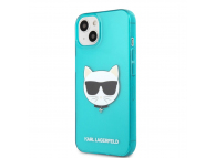 TPU Cover Karl Lagerfeld Choupette Head for Apple iPhone 13 Fluo Blue KLHCP13MCHTRB (EU Blister)