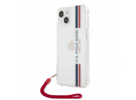 TPU Cover U.S. Polo Vertical Stripes for Apple iPhone 13 mini Transparent USHCP13SKSTTR (EU Blister)