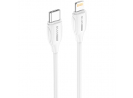 USB Type-C to Lightning Cable, BLUE Power B1BX19, 1m, PD White (EU Blister)