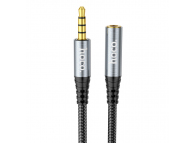 HOCO Audio Cable UPA20 3.5mm TRRS, 2m, Black (EU Blister)