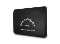 Laptop Cover Karl Lagerfeld Saffiano, RSG Logo Sleeve, 16 inch, Black KLCS16RSGSFBK (EU Blister)