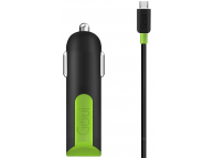 Car Charger Goui Viper, 3.1A, 2 x USB with MicroUSB Cable Black G-CCM3A-03 (EU Blister)