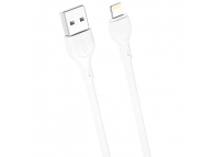 XO Design Cable, USB To Lightning NB200, 2M, 2.1A White (EU Blister)