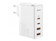 Baseus GaN2 Pro Fast Wall Charger 100W USB / USB Type C, Quick Charge 4+ Power Delivery CCGAN2P-L02 White (EU Blister)