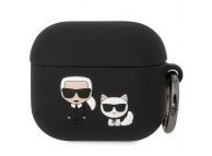 Cover Karl Lagerfeld and Choupette for Apple AirPods 3 Black KLACA3SILKCK (EU Blister)