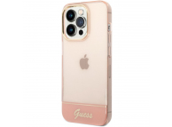TPU Cover Guess Camera Outline Translucent for Apple iPhone 14 Pro Max Pink GUHCP14XHGCOP (EU Blister)