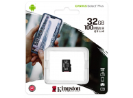 microSDHC Memory Card  Kingston Canvas Select Plus, 32Gb, 10 / UHS-1 U1 SDCS2/32GBSP (EU Blister)