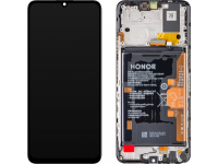 LCD Display Module for Honor X7a, with Battery, Midnight Black