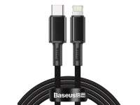USB-C to Lightning Cable Baseus High Density Braided, 20W, 2.4A, 2m, Black CATLGD-A01 