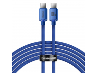 USB-C to USB-C Cable Baseus Crystal Shine Series, 100W, 5A, 2m, Blue CAJY000703 