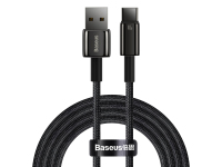 USB-A to USB-C Cable Baseus Tungsten Gold, 100W, 5A, 2m, Black CAWJ000101 