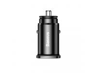 Car Charger Baseus Square PPS, 30W, 5A, 1 x USB-A - 1 x USB-C, Black CCALL-AS01 