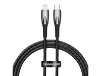 USB-C to Lightning Cable Baseus Glimmer Series, 20W, 2.4A, 1m, Black CADH000001 