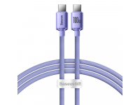 USB-C to USB-C Cable Baseus Crystal Shine Series, 100W, 5A, 1.2m, Purple CAJY000605 