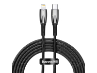 USB-C to Lightning Cable Baseus Glimmer Series, 20W, 2.4A, 2m, Black CADH000101 