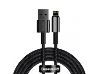 USB-A to Lightning Cable Baseus Tungsten Gold, 20W, 2.4A, 2m, Black CALWJ-A01 