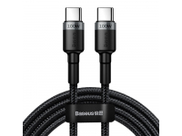 USB-C to USB-C Cable Baseus Cafule, 100W, 5A, 2m, Grey CATKLF-ALG1 
