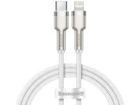 USB-C to Lightning Cable Baseus Cafule Series Metal, 20W, 2.4A, 1m, White CATLJK-A02 
