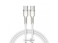 USB-C to USB-C Cable Baseus Cafule Metal Series, 100W, 5A, 1m, White CATJK-C02 